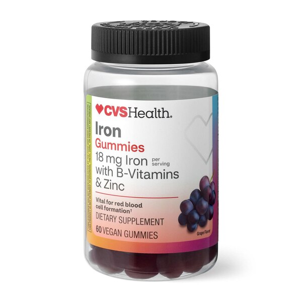 CVS Health Iron Gummies, 18 MG, 60 CT