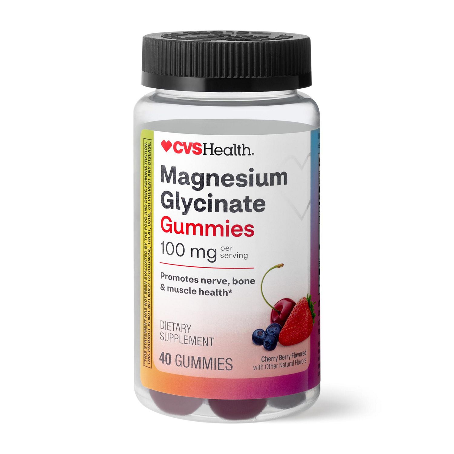 CVS Health High Absorption Magnesium Glycinate, 100 mg Gummies, 40 CT