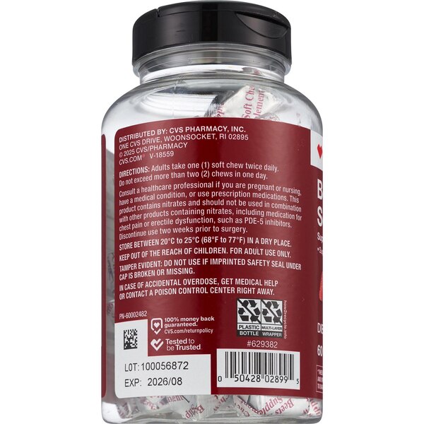 CVS Health Beet Root Soft Chews, 60 CT