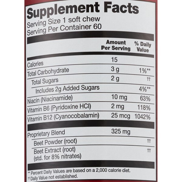 CVS Health Beet Root Soft Chews, 60 CT