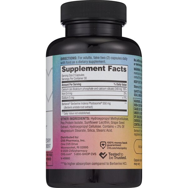 CVS Health Berberine 550mg, 60 CT