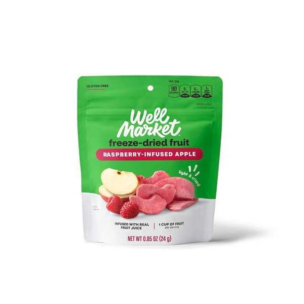 Well Market Infused Apple Raspberry Fruit Crisps, 24 g