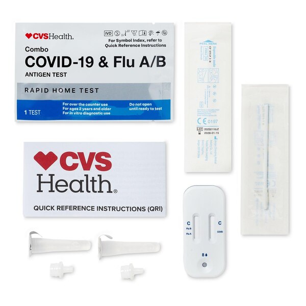 CVS Health Combo Covid-19 Flu A/B Antigen Test, 1 CT