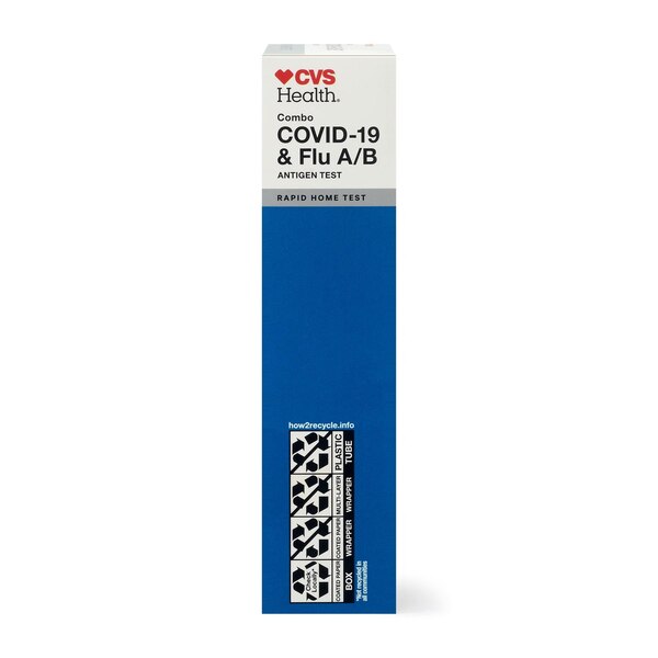 CVS Health Combo Covid-19 Flu A/B Antigen Test, 1 CT