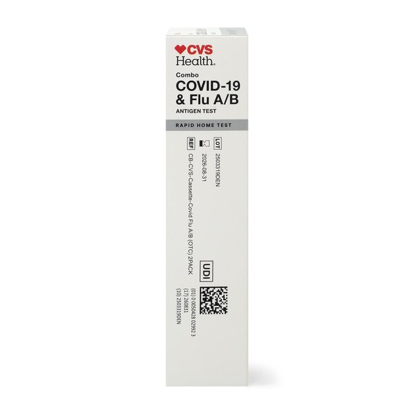 CVS Health Combo Covid-19 Flu A/B Antigen Test, 1 CT