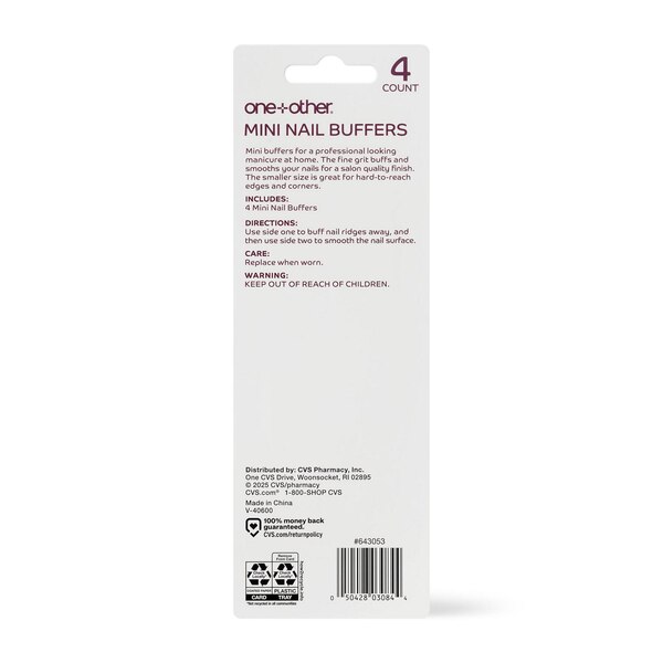one+other Mini Nail Buffers 4ct