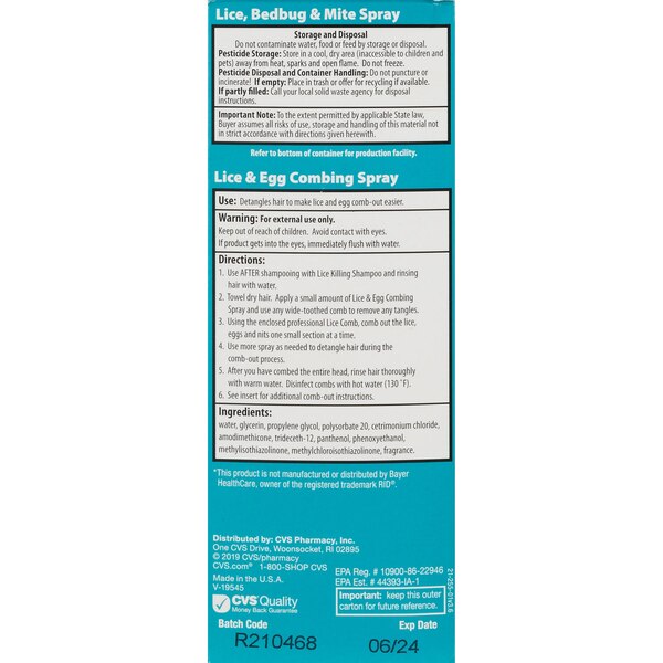 CVS Health Lice Solution Kit, Maximum Strength