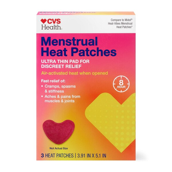 CVS Health Menstrual Heat Patches, 3 CT