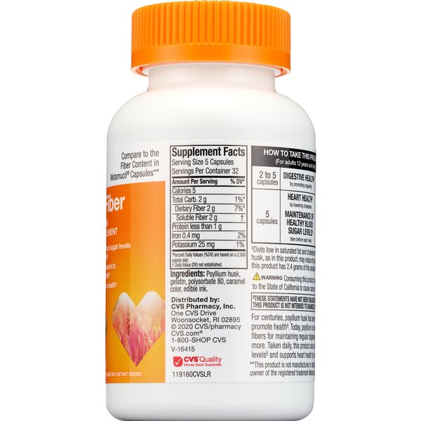 CVS Health Natural Daily Fiber Capsules