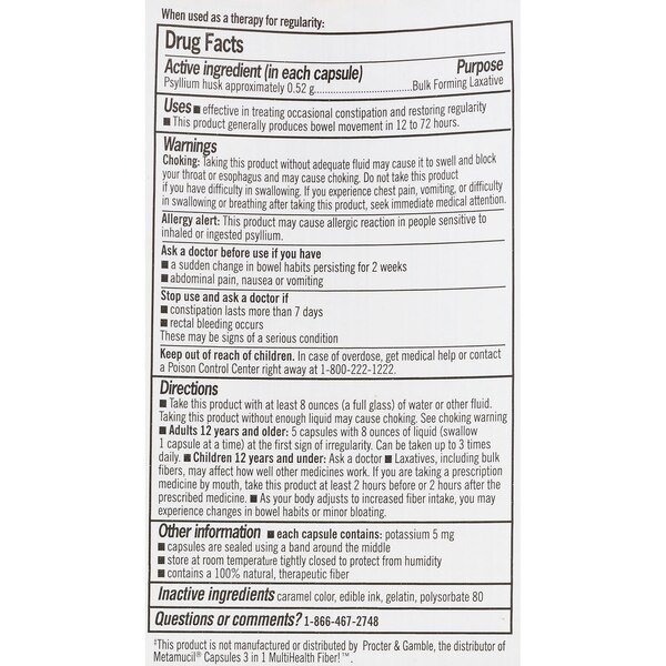 CVS Health Natural Daily Fiber Capsules