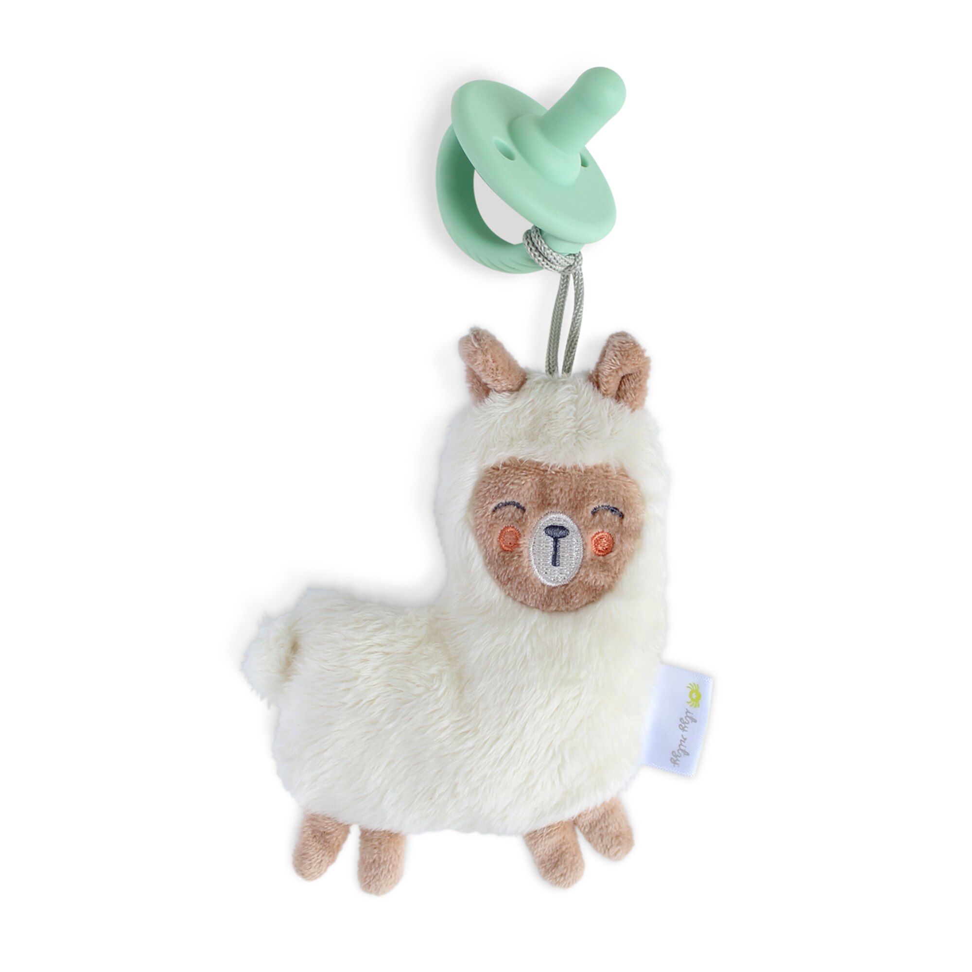 Sweetie Pals Silicone Pacifier & Plush Pal, Llama with Mint Pacifier