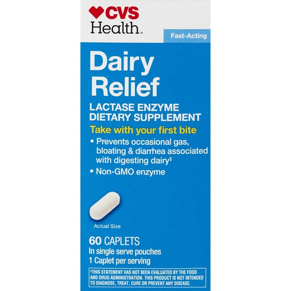 CVS Health Dairy Relief Fast Acting Caplets