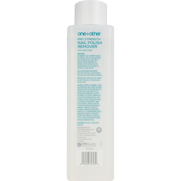 one+other Pro Strength Nail Polish Remover, 16 OZ