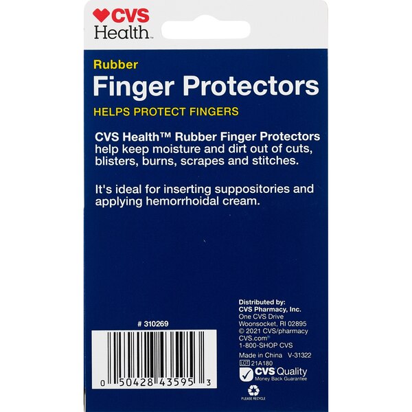 CVS Health Rubber Finger Protectors, 30 CT