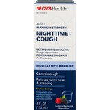 CVS Health Nighttime Cough Relief Liquid, Berry and Menthol, 4 OZ, thumbnail image