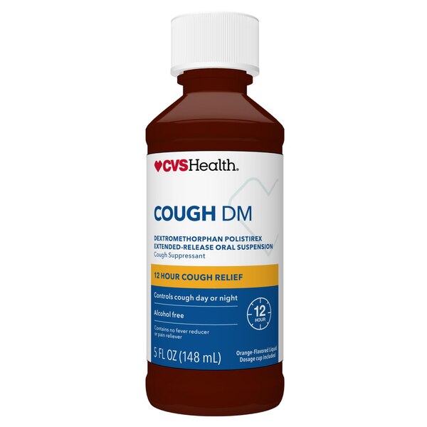 CVS Health 12HR Cough DM Relief Liquid, Orange, 5 OZ