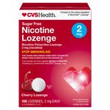 CVS Health Nicotine Lozenges 2mg, Cherry, 108 CT, thumbnail image