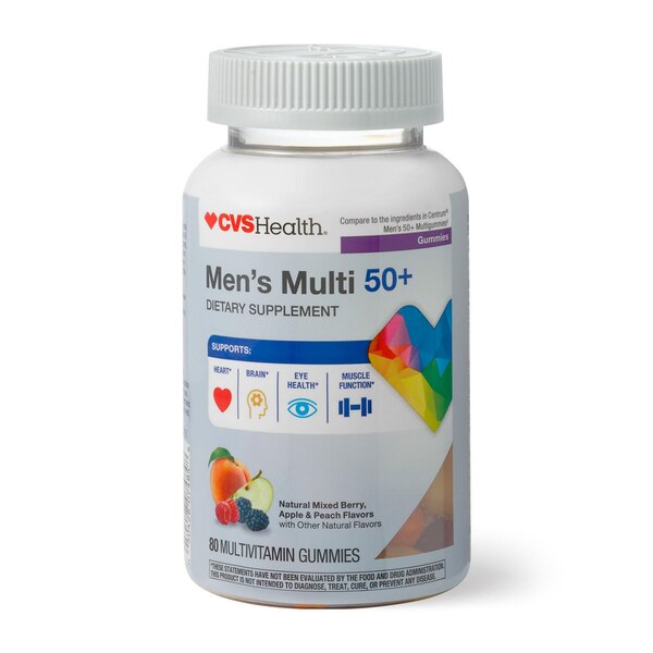 CVS Health Men's 50 + Multivitamin Gummies, 80 CT