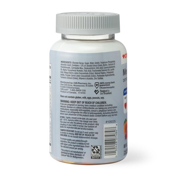 CVS Health Men's 50 + Multivitamin Gummies, 80 CT