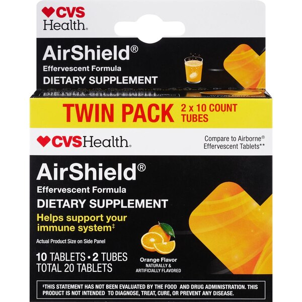 CVS Health Airshield Orange Eff. Tabs (VIT), 20 CT