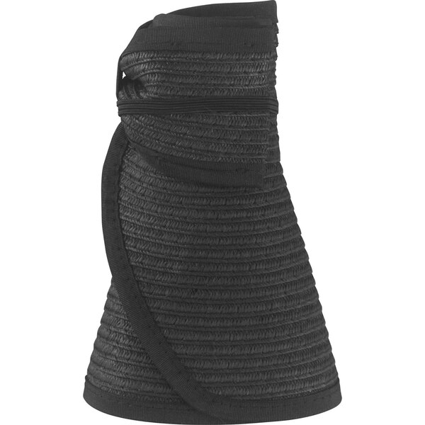 Sun & Sky Adult Roll Up Straw Visor, Black