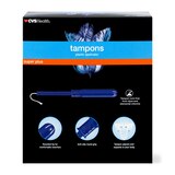 CVS Health Tampons, Super Plus, 18 CT, thumbnail image