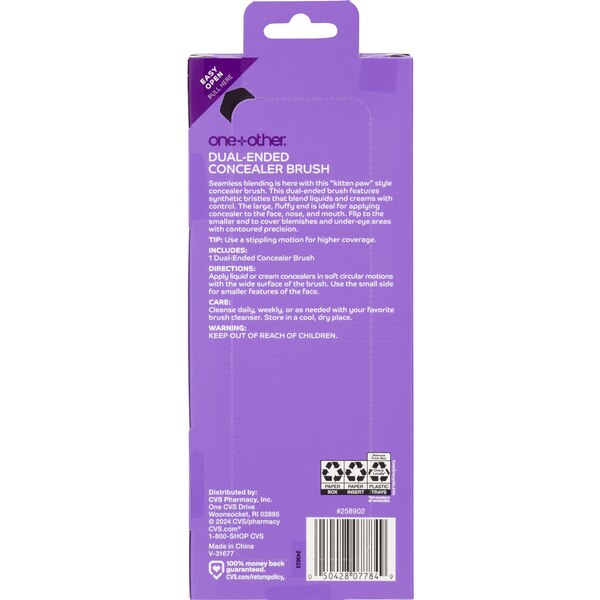 one+other Luxe Coll Dual-End Kttn Paw Conc Brsh