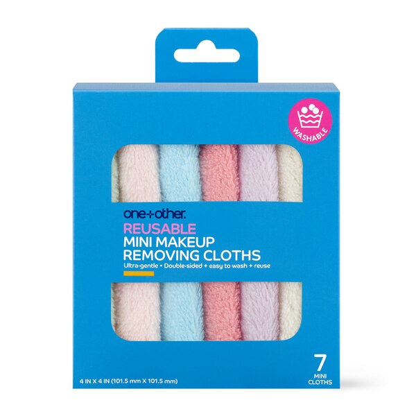 one+other Reusable Makeup Removing Cloths, 7 day set