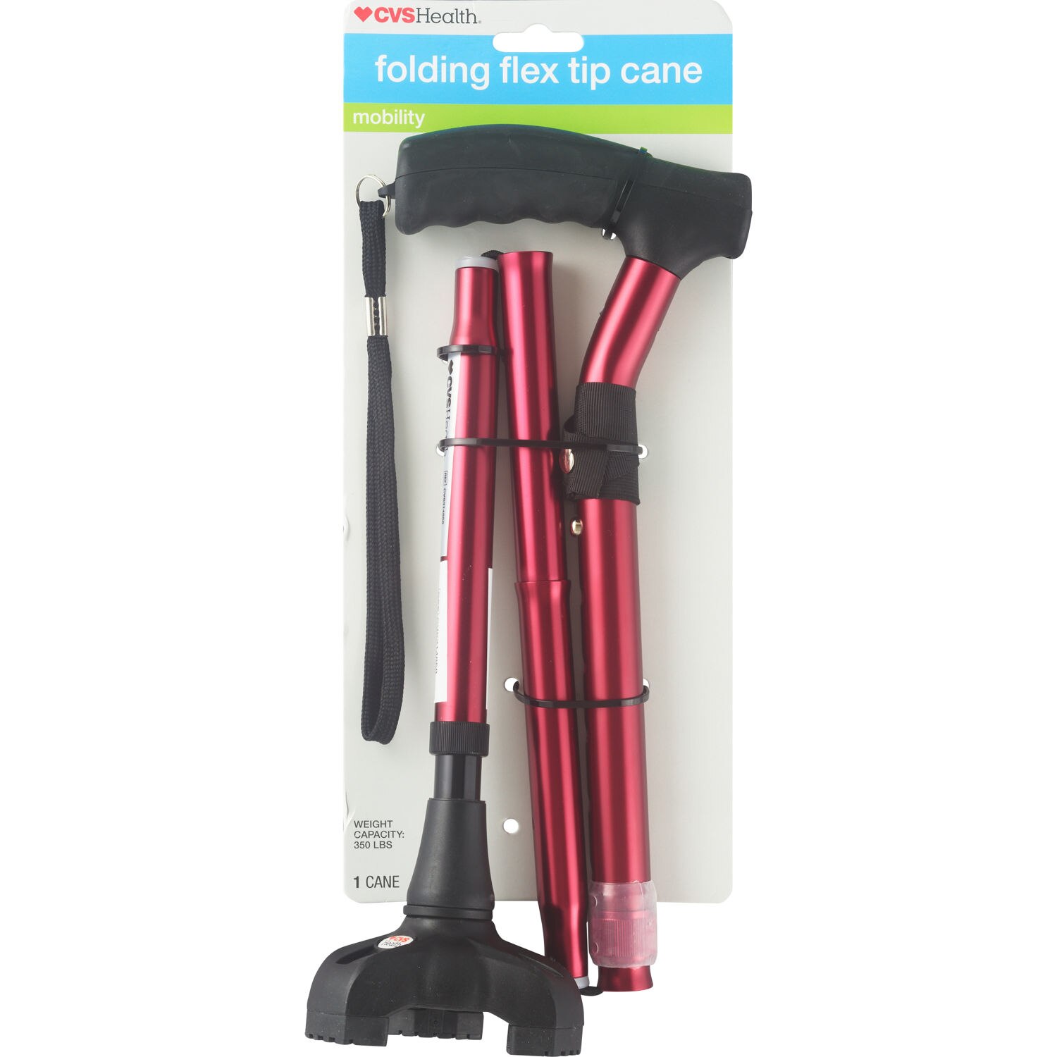 CVS Folding Flex Tip Cane