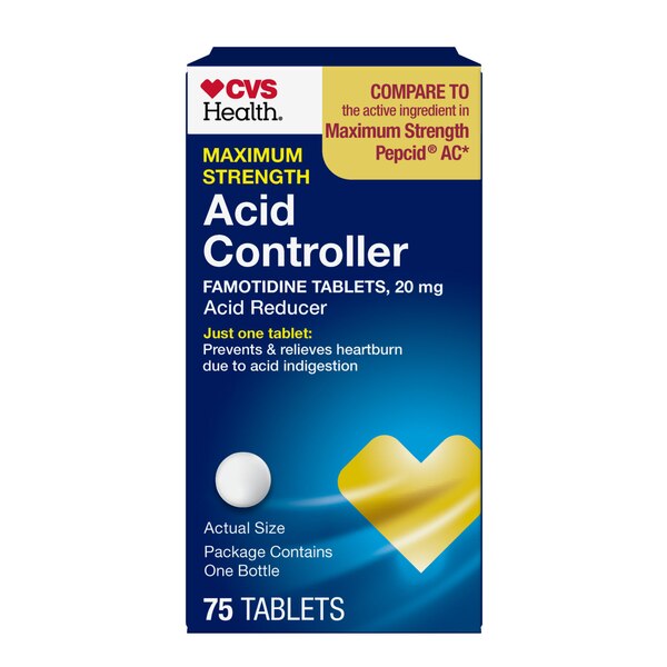 CVS Health Famotidine 20 MG Tablets, 75 CT
