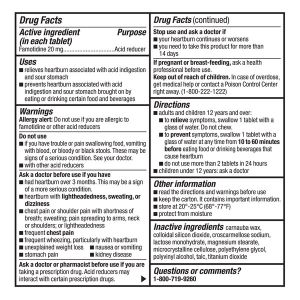 CVS Health Famotidine 20 MG Tablets, 75 CT
