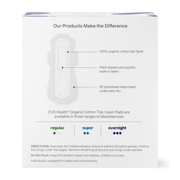 CVS Health Ultra Thin Overnight Pad, 36 CT