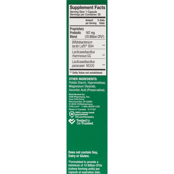 CVS Health Gas and Bloating Probiotic, 30 CT