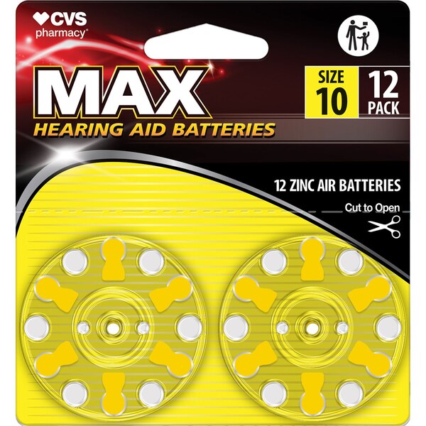 CVS Hearing Aid Batteries, Size 10, 12 ct
