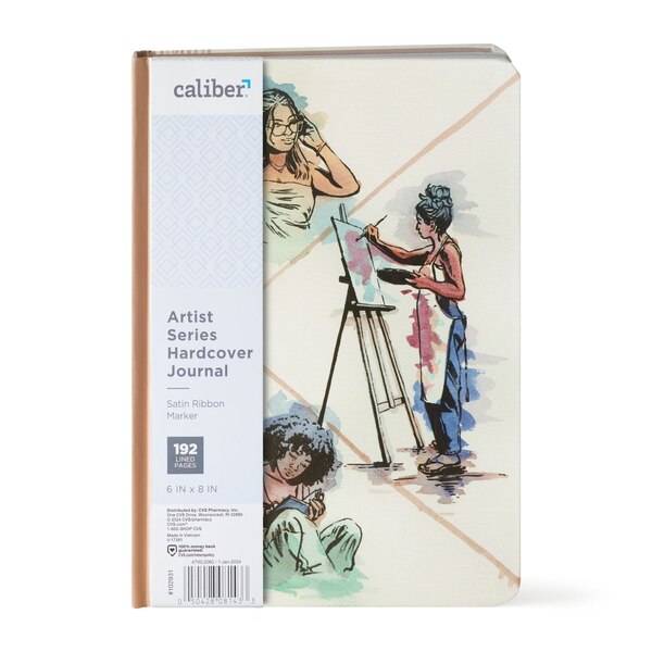 Caliber Artist Series Hard Cover Journal, Watercolor Artists, 192 Pages, 6 x 8 in