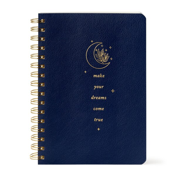 Caliber Wellness Vegan Leather Journal with Pen, Assorted, 200 Pages, 6 x 8.25 in