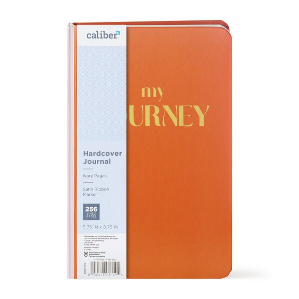 Caliber Wellness Hardcover Journal, Assorted, 256 Pages, 5.75 x 8.75 in