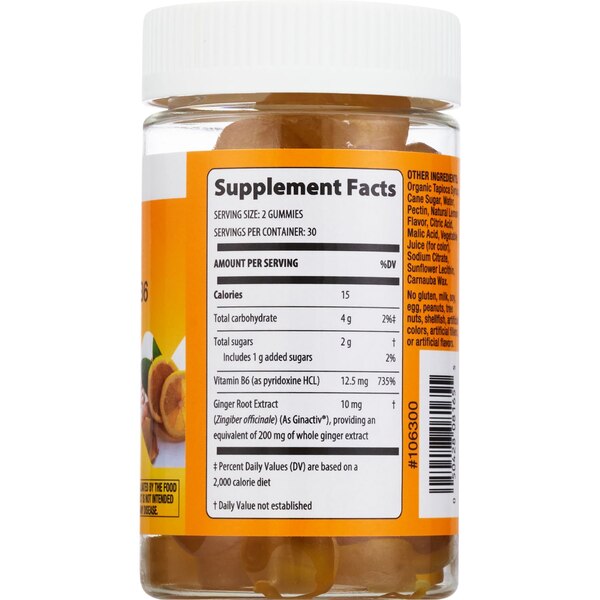 CVS Health Ginger & Vitamin B6 Gummies, 60 CT