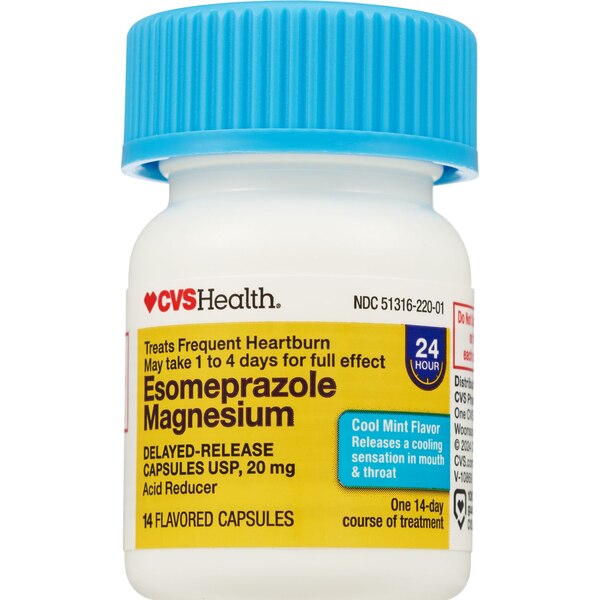 CVS Health Esomeprazole 20 MG Mint Capsule, 14 CT
