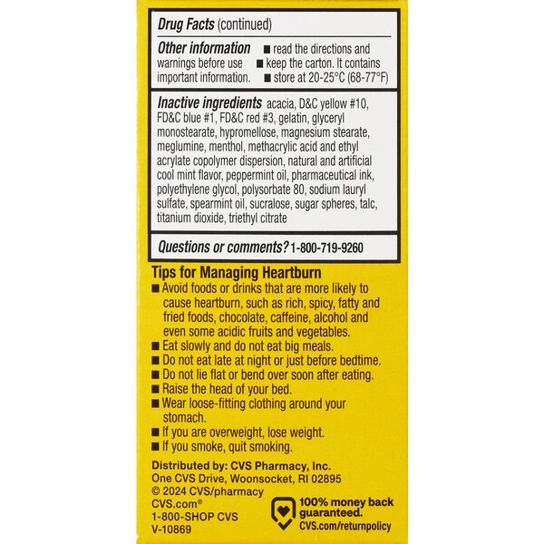 CVS Health Esomeprazole 20 MG Mint Capsule, 14 CT