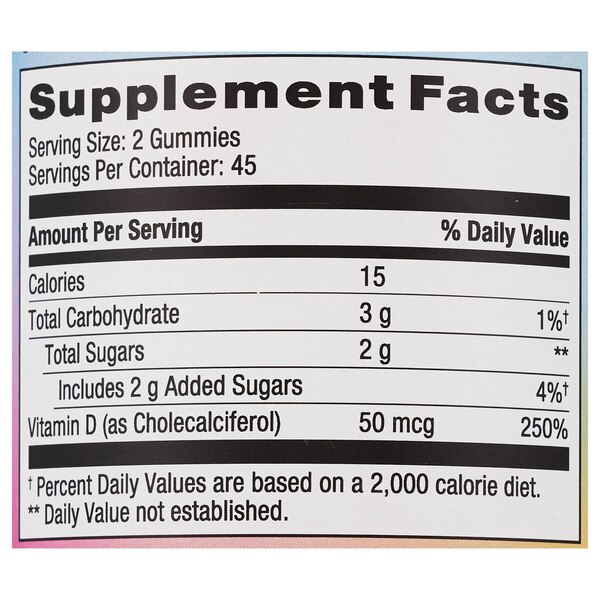 CVS VITAMIN D3 GUMMIES 50MCG
