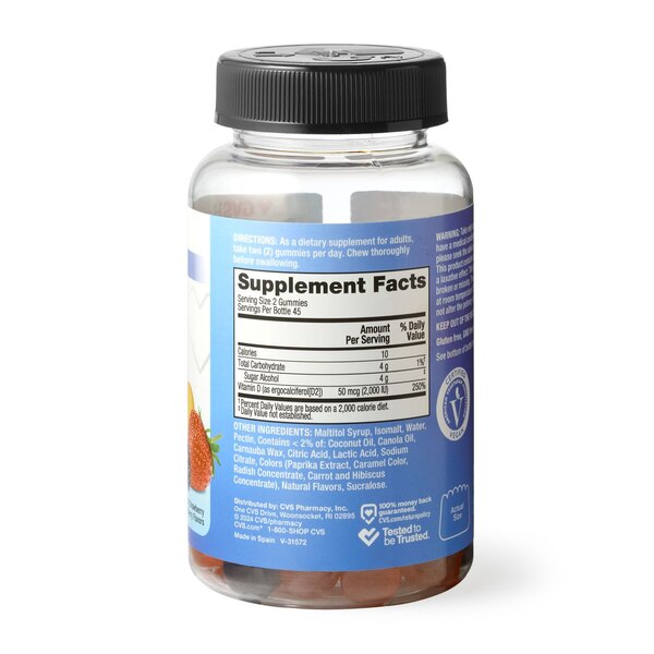 CVS Health Sugar Free Vitamin D Gummy, 90 CT