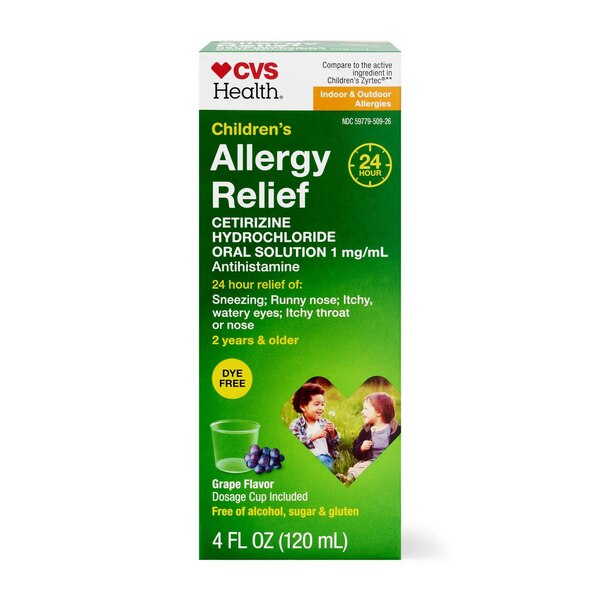 CVS Allergy Childrens CET SF 4 OZ