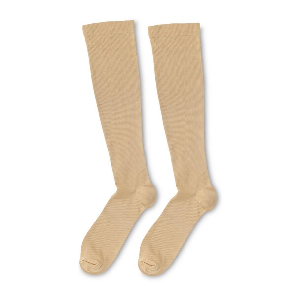  CVS Health Light Compression Socks, L/XL, Tan