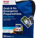 CVS Health Grab-n-Go 155pc Fabric Pouch Emergency First Aid Kit, thumbnail image