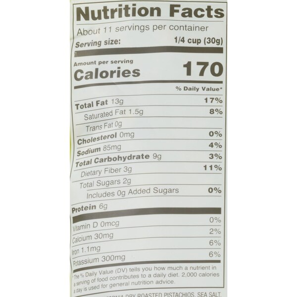 Well Market Roasted Light Salt Pistachio Kernels, 12 oz