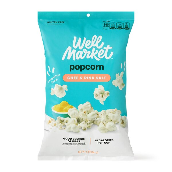 Well Market Ghee & Pink Salt Popcorn, 5 oz