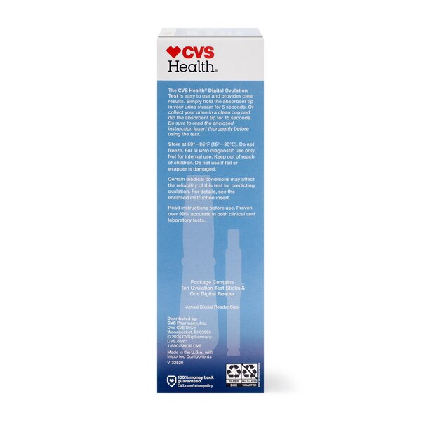 CVS Health At Home Digital Ovulation Test, 10 CT