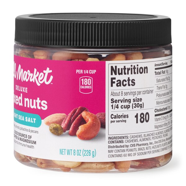 Well Market, Lightly Salted Deluxe Mixed Nuts, 8 oz