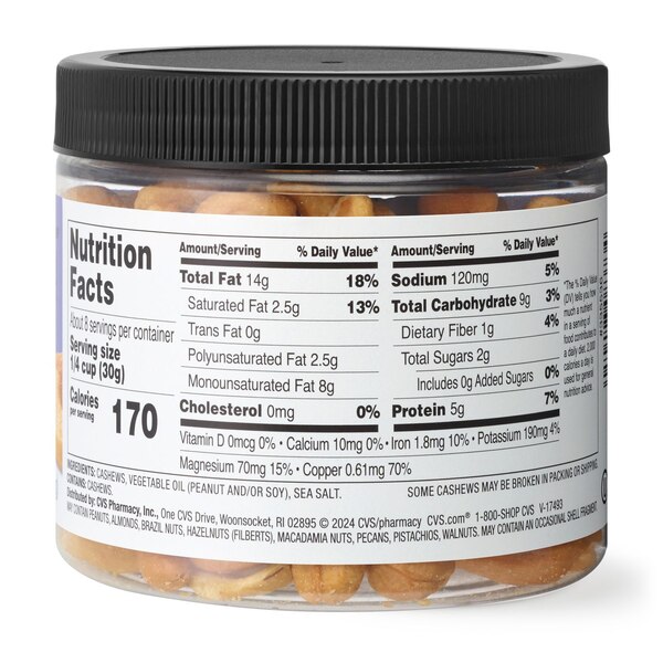 Well Market, Whole Cashews, 8 Oz